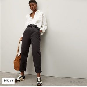 Everlane Pleated Chino sz 10 in Black